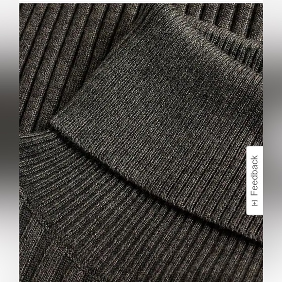 Express Ribbed Turtleneck Long Sleeve Mini Sweater Dress - Small - Picture 6 of 8